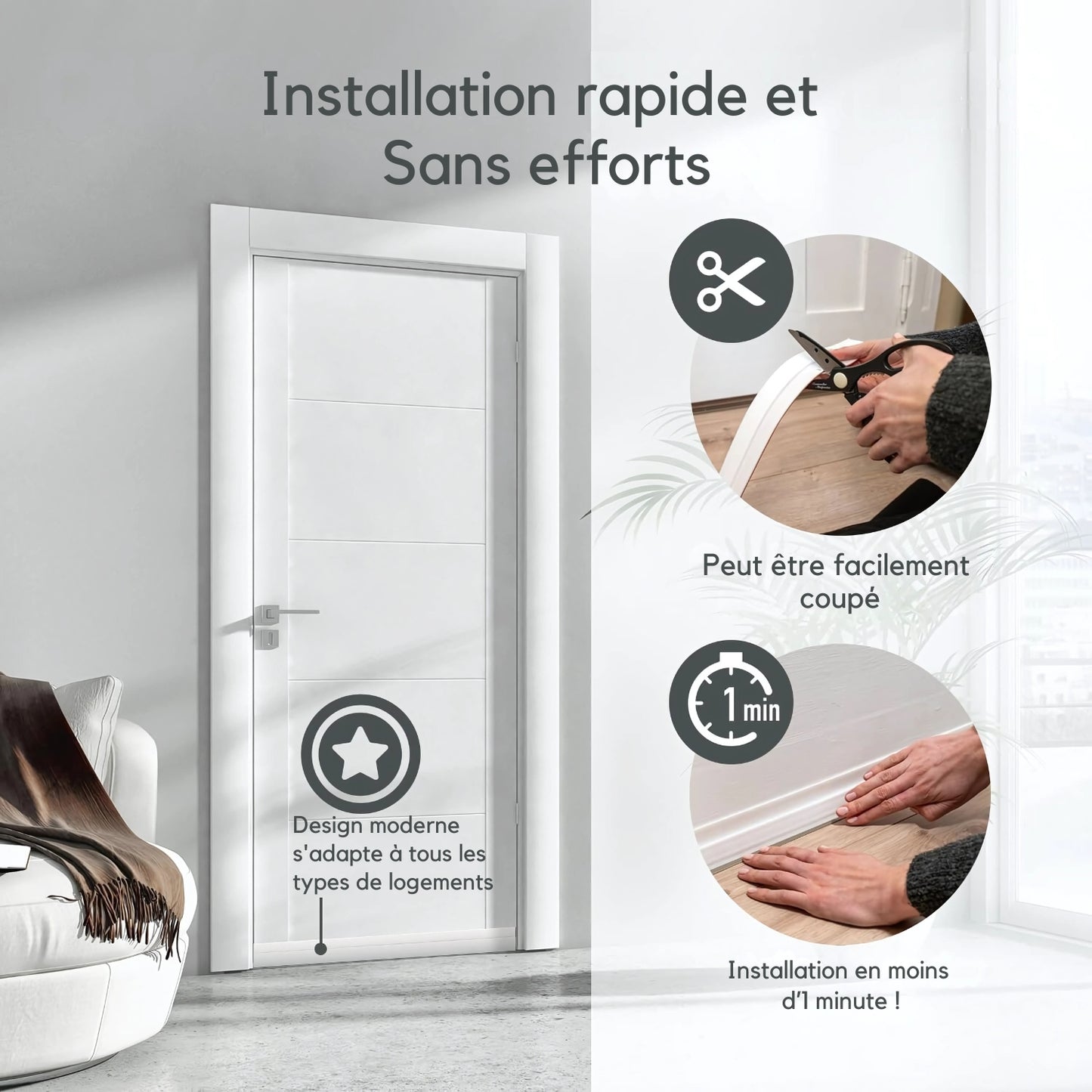 ThermoSeal Portes - Ruban d'Isolation Étanche