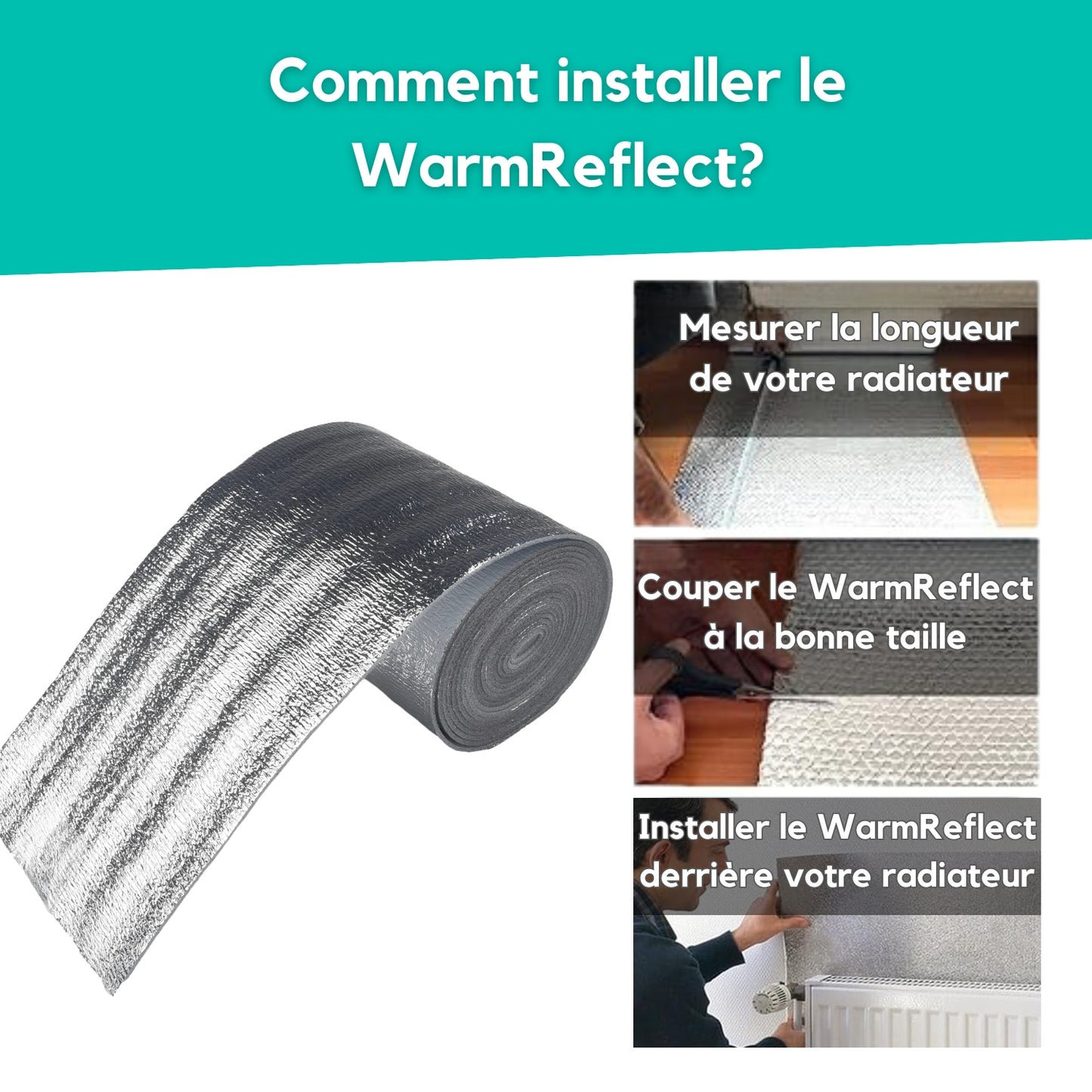 WarmReflect - Film Isolant Réfléchissant pour Radiateurs